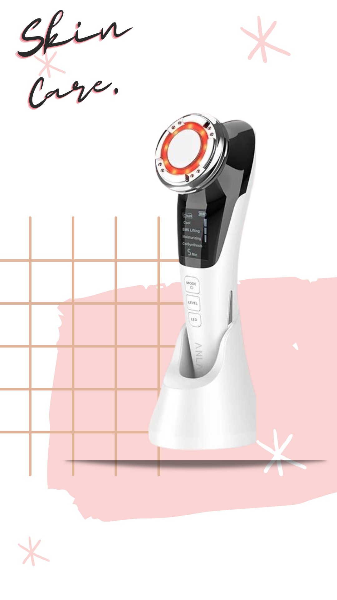 Luxon SkinCare EMS - Gesichtspflege I mit Massage Funktion